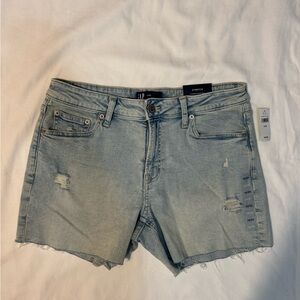 GAP Distressed Light Blue Jean Shorts